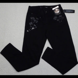 Thorn Embroidered with Embellishments Jeans Size 8 NEW
